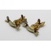 Pair of 15th/19th Hussars Collar Badges - King's Crown