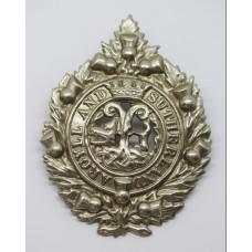 Argyll & Sutherland Highlanders Silver Plated Cap Badge