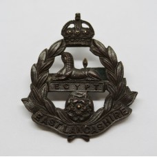 East Lancashire Regiment Officer's Service Dress Cap Badge - King's Crown