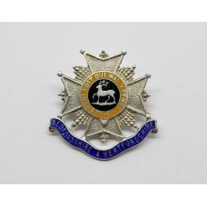 Bedfordshire & Hertfordshire Regiment Silver & Enamel Sweetheart Brooch