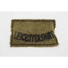 Leicestershire Regiment (LEICESTERSHIRE) Cloth Slip On Shoulder Title