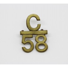 Canadian 58th Bn. (Toronto) Collar Badge