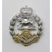 Royal Hampshire Regiment Anodised (Staybrite) Cap Badge - Queen's Crown