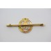 York & Lancaster Regiment 9ct Gold & Enamel Sweetheart Brooch