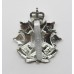 Border Regiment Anodised (Staybrite) Cap Badge - Queen's Crown
