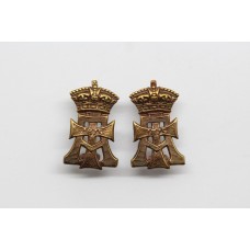 Pair of Yorkshire Regiment (Green Howards) Collar Badges