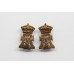 Pair of Yorkshire Regiment (Green Howards) Collar Badges