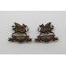 Pair of East Kent Regiment (The Buffs) Officer's Collar Badges