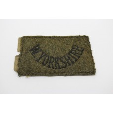 West Yorkshire Regiment (W.YORKSHIRE) Cloth Slip On Shoulder Title