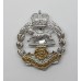 Royal Hampshire Regiment Anodised (Staybrite) Cap Badge - Queen's Crown
