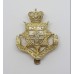 University of London O.T.C. Anodised (Staybrite) Cap Badge - Queen's Crown