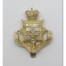 University of London O.T.C. Anodised (Staybrite) Cap Badge - Queen's Crown