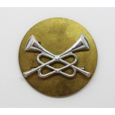 British Army Cavalry Trumpeters Chrome Arm Badge