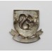 Blundell School O.T.C. Officer's Silver Plated Cap Badge