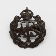 Auxiliary Territorial Service (A.T.S.) Officer's Service Dress Cap Badge - King's Crown