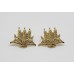 Pair of King's Own Scottish Borderers (K.O.S.B.) Anodised (Staybrite) Collar Badges