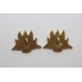 Pair of King's Own Scottish Borderers (K.O.S.B.) Anodised (Staybrite) Collar Badges