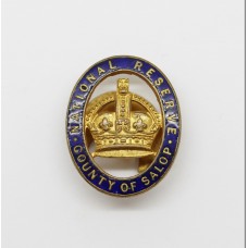 National Reserve County of Salop (Shropshire) Enamelled Lapel Badge