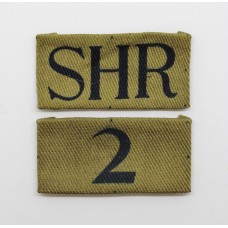 Shropshire Home Guard Printed Arm Badge Insignia (SHR/2)