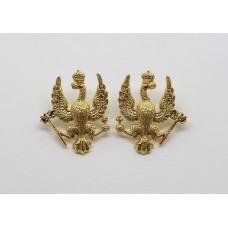 Pair of 14th/20th Hussars Collar Badges (Metal)