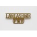 Prince of Wales's Volunteers Lancashire Regiment (LANCASHIRE/(P.W.V.) Shoulder Title