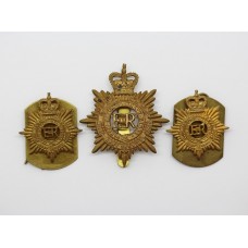 Royal Army Service Corps (R.A.S.C.) Cap Badge & Collars - Queen's Crown