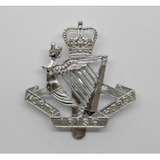North Irish Horse Anodised (Staybrite) Cap Badge - Queen's Crown