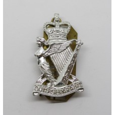 Royal Ulster Rifles Anodised (Staybrite) Cross Belt Badge - Queen's Crown