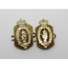 Pair of Antrim Artillery Anodised (Staybrite) Collar Badges