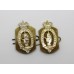 Pair of Antrim Artillery Anodised (Staybrite) Collar Badges