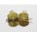 Pair of Antrim Artillery Anodised (Staybrite) Collar Badges
