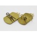 Pair of Antrim Artillery Anodised (Staybrite) Collar Badges