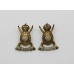 Pair of Hampshire (Carabiniers) Yeomanry Collar Badges - King's Crown