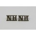 Pair of Northumberland Hussars (N.H.) Shoulder Titles