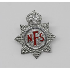 National Fire Service (N.F.S.) Cap Badge - King's Crown