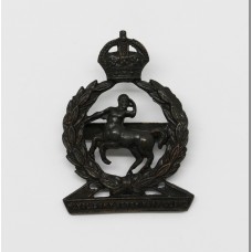 Royal Army Veterinary Corps (R.A.V.C.) Officer's Service Dress Cap Badge - King's Crown