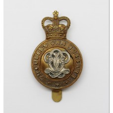 7th Queen's Own Hussars Cap Badge - Queen's Crown