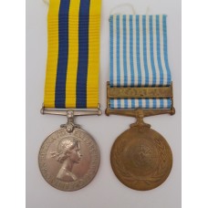 Queen's Korea and UN Korea Medal Pair - Pte. G.W.H. Tordoff, Duke of Wellington's Regiment