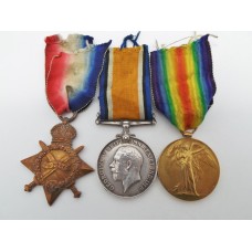 WW1 1914-15 Star Medal Trio - Pte. H.C. Crawley, Northumberland Fusiliers