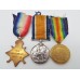 WW1 1914-15 Star Medal Trio - Pte. H.C. Crawley, Northumberland Fusiliers