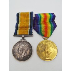 WW1 British War & Victory Medal Pair - Pte. T.A. Ratcliffe, Royal Army Medical Corps