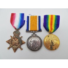 WW1 1914-15 Star Medal Trio - Pte. W.S. Mellis, Army Service Corps