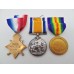 WW1 1914-15 Star Medal Trio - Pte. W.S. Mellis, Army Service Corps