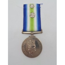 South Atlantic (Falklands War) Medal with Rosette - ALAEM (M) M.A. Roadnight, 846 Sqdn. Royal Navy Fleet Air Arm