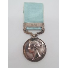 Army of India Medal (Clasp - Ava) - T. Garvin, 44th Foot (East Essex)