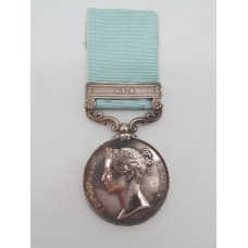 Army of India Medal (Clasp - Ava) - T. Garvin, 44th Foot (East Essex)