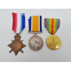 WW1 1914 Mons Star Medal Trio - Dvr. F. Watts, 12th Field Coy. Royal Engineers