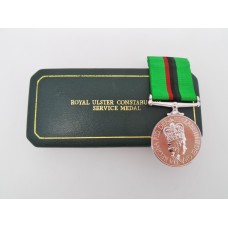 Royal Ulster Constabulary Service Medal in Box of Issue - R/Const. K.G. Hancock