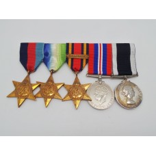 WW2 Atlantic, Burma & Pacific and ERII Royal Navy Long Service & Good Conduct Medal Group - Leading Patrolman F. Gunner, H.M.S. Ariel, Royal Navy