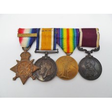 1914 Mons Star (with Slide on Bar) Medal Trio and Long Service & Good Conduct Medal Group - Cpl. W. Brooks, Royal Field Artillery